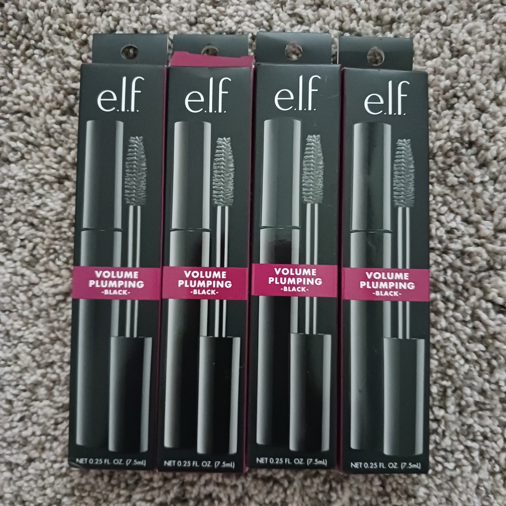 4 NIB e.l.f. Volume Plumping Mascara - Black